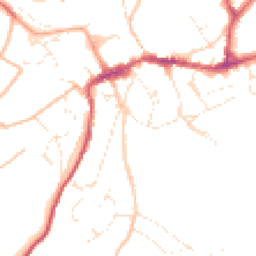 Daytime road noise heatmap for EX20 1DY
