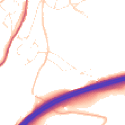 Daytime road noise heatmap for EX20 1EH