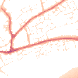Daytime road noise heatmap for EX20 1GN