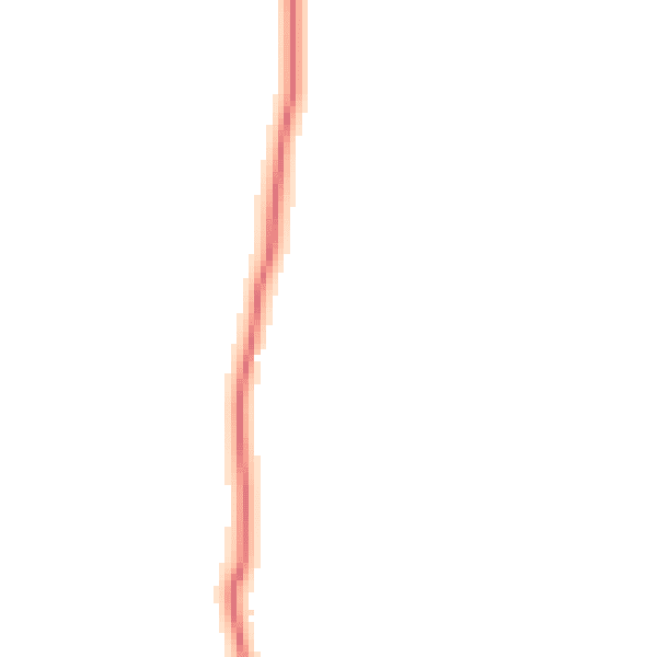 Night-time road noise heatmap for EX20 2AP