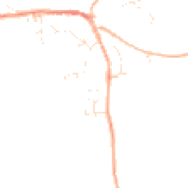 Daytime road noise heatmap for EX20 2FB