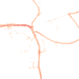 Daytime road noise heatmap for EX20 2GZ