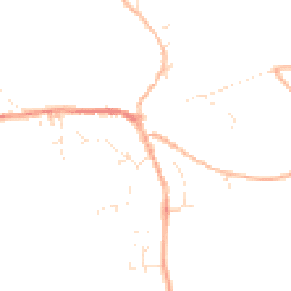 Daytime road noise heatmap for EX20 2HF