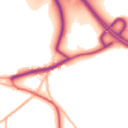 Daytime road noise heatmap for EX20 2QT