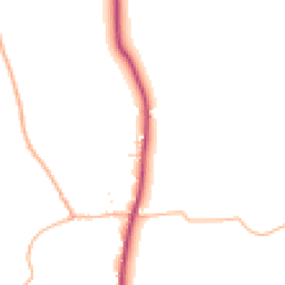 Daytime road noise heatmap for EX20 3FG