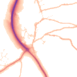 Daytime road noise heatmap for EX20 3JB