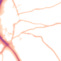 Daytime road noise heatmap for EX20 3JQ