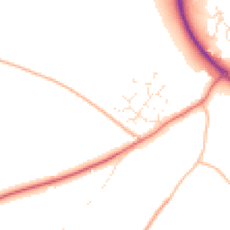 Daytime road noise heatmap for EX20 3JW