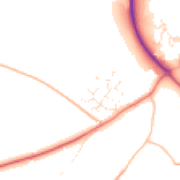 Daytime road noise heatmap for EX20 3LA