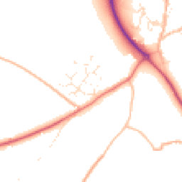 Daytime road noise heatmap for EX20 3LB