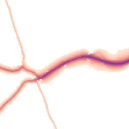 Daytime road noise heatmap for EX20 3RE