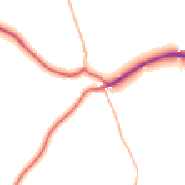 Daytime road noise heatmap for EX20 3RG
