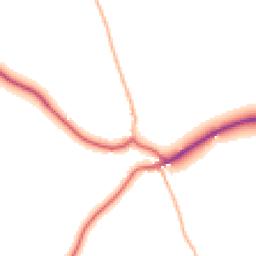 Daytime road noise heatmap for EX20 3RQ