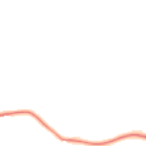 Night-time road noise heatmap for EX20 3RS
