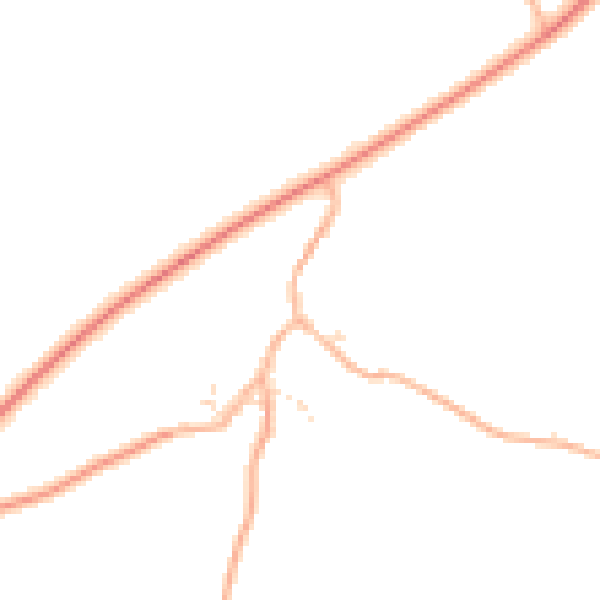 Daytime road noise heatmap for EX20 4EN
