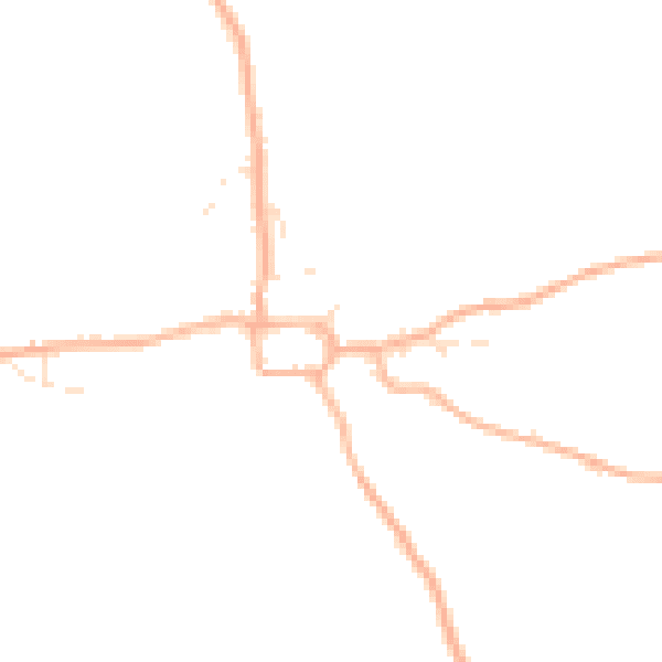 Daytime road noise heatmap for EX23 0HB