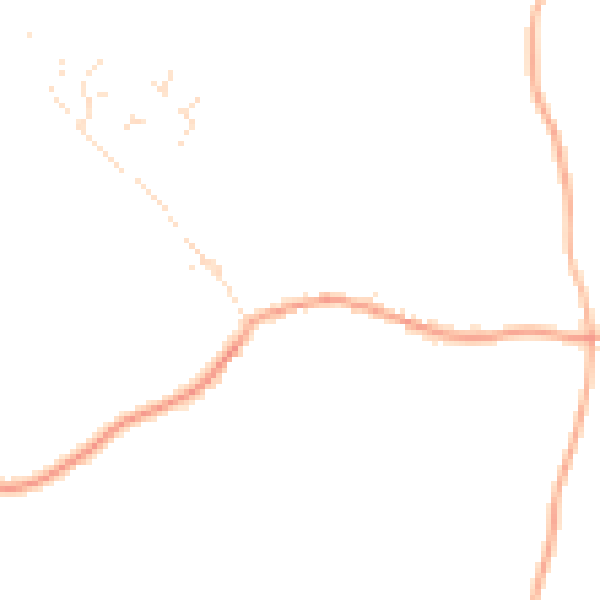 Daytime road noise heatmap for EX23 9ER
