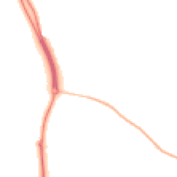 Night-time road noise heatmap for EX3 0RF