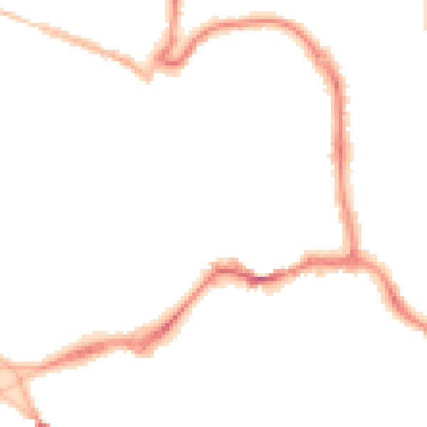 Night-time road noise heatmap for EX31 1BH