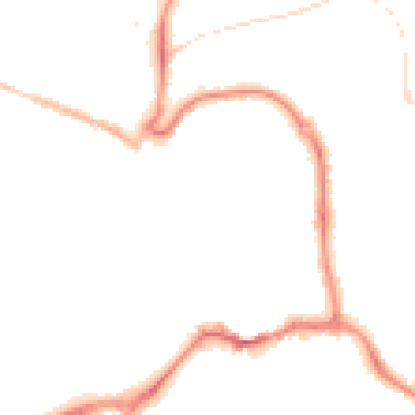 Night-time road noise heatmap for EX31 1BS