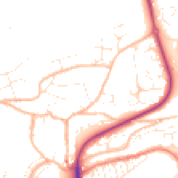 Daytime road noise heatmap for EX31 1PZ