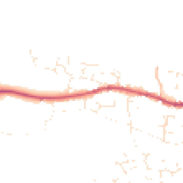 Daytime road noise heatmap for EX31 2LU