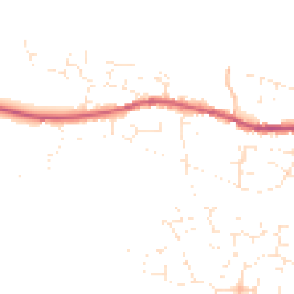 Daytime road noise heatmap for EX31 2LY