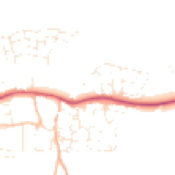 Daytime road noise heatmap for EX31 2QE