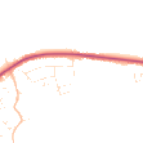 Daytime road noise heatmap for EX31 3DX