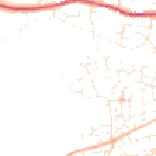 Daytime road noise heatmap for EX31 3WG