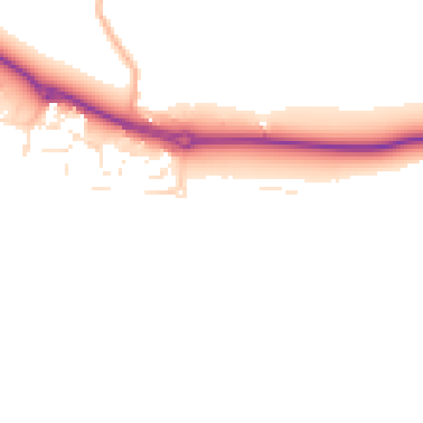 Daytime road noise heatmap for EX31 4EW
