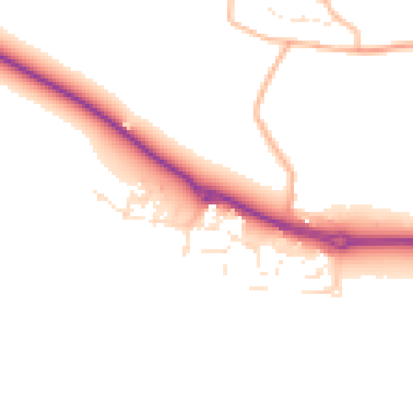 Daytime road noise heatmap for EX31 4FG