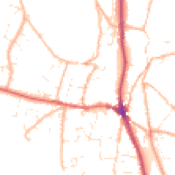 Daytime road noise heatmap for EX33 1AJ