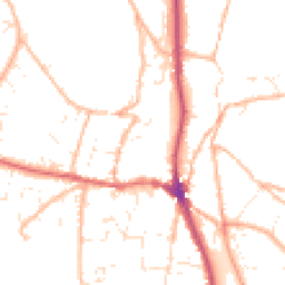 Daytime road noise heatmap for EX33 1AN