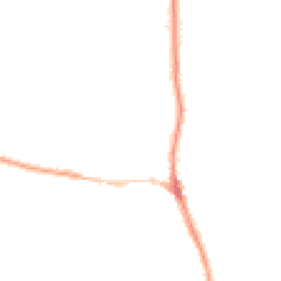 Night-time road noise heatmap for EX33 1AN