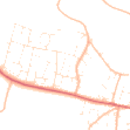 Daytime road noise heatmap for EX33 1DQ