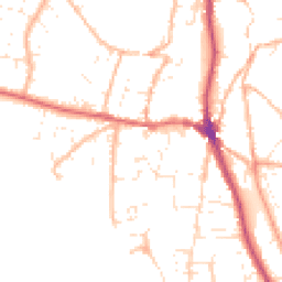 Daytime road noise heatmap for EX33 1EJ