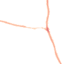 Night-time road noise heatmap for EX33 1EJ
