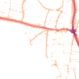 Daytime road noise heatmap for EX33 1EU