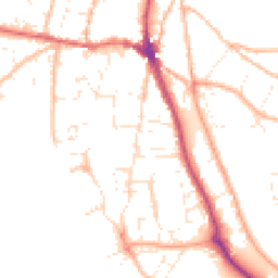 Daytime road noise heatmap for EX33 2AN
