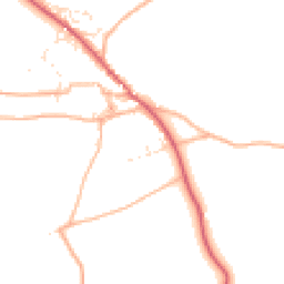 Daytime road noise heatmap for EX37 9EL
