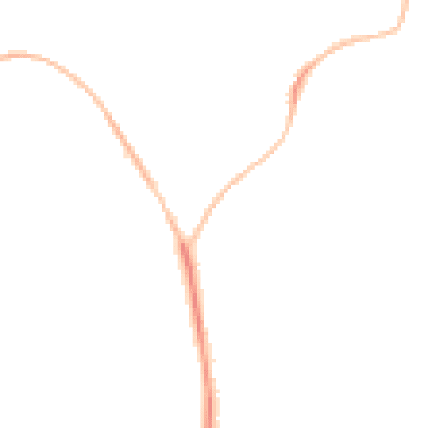 Night-time road noise heatmap for EX39 1AH