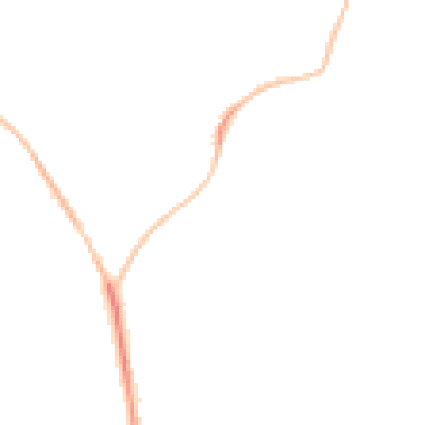 Night-time road noise heatmap for EX39 1AP