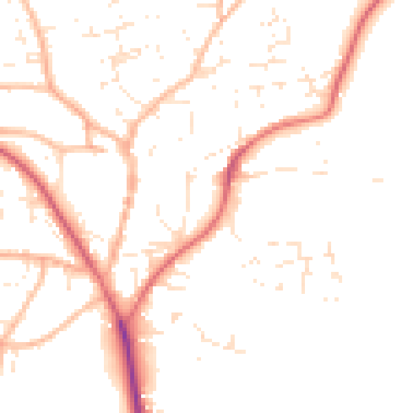 Daytime road noise heatmap for EX39 1BA