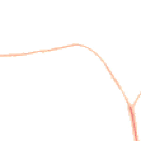 Night-time road noise heatmap for EX39 1BE