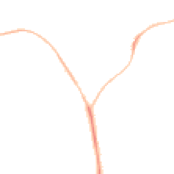 Night-time road noise heatmap for EX39 1BP
