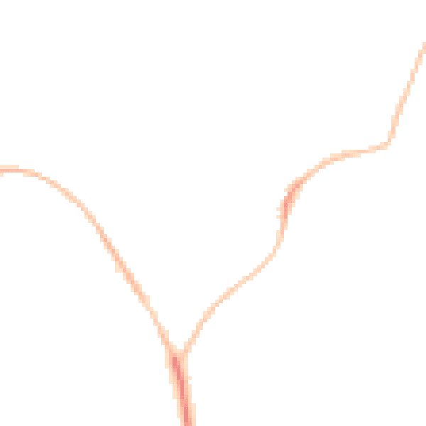 Night-time road noise heatmap for EX39 1BS