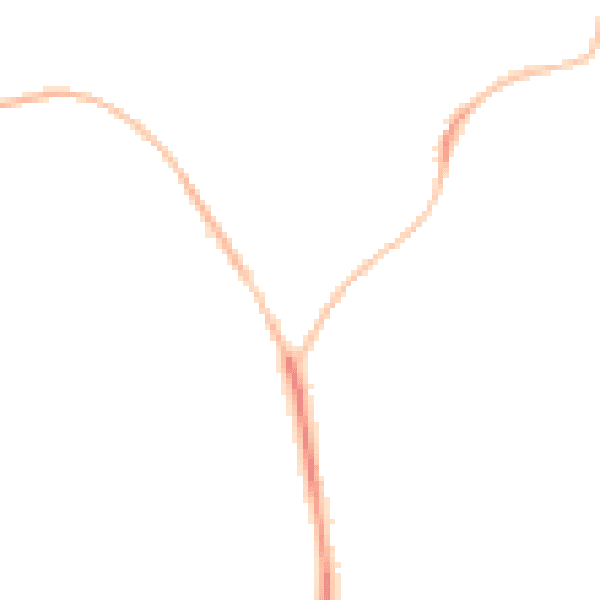 Night-time road noise heatmap for EX39 1BW