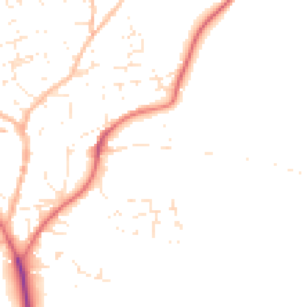 Daytime road noise heatmap for EX39 1BZ