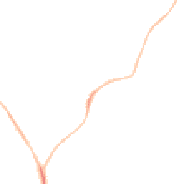 Night-time road noise heatmap for EX39 1DD